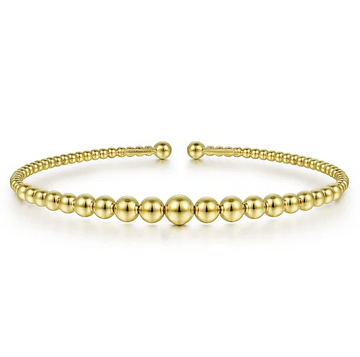 14K Yellow Gold Bujukan Open Bangle